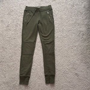army green hollister joggers